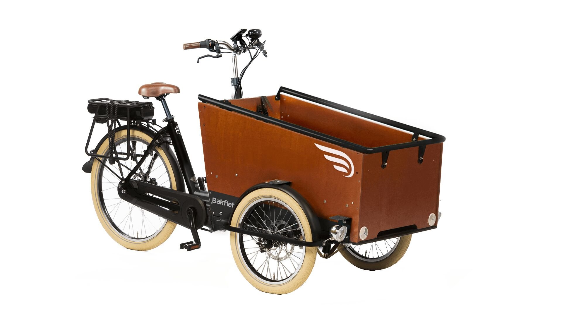 Triporteur Bakfiets Confort STEPS dans sa configuration de base