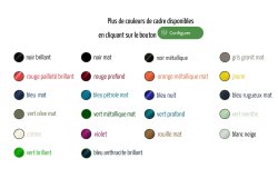 22 couleurs de cadre disponible pour votre vélo Double Dutch !