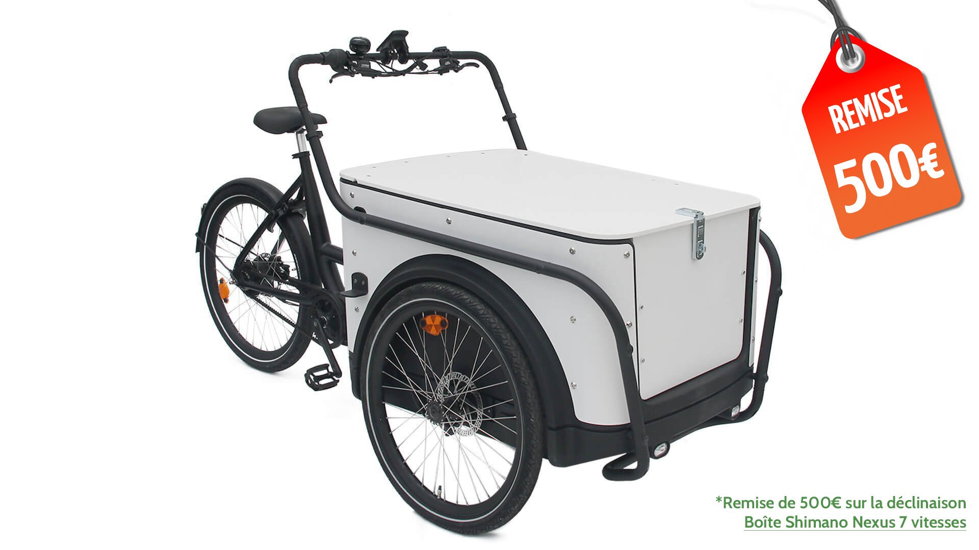 500€ de remise sur le Urban Rider Pro avec la boite Shimano Nexus 7 vitesses
