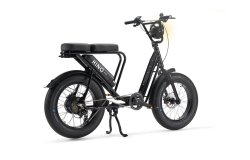 Le Bolide V2 de Kino Bikes avec cadre noir vu de derrière