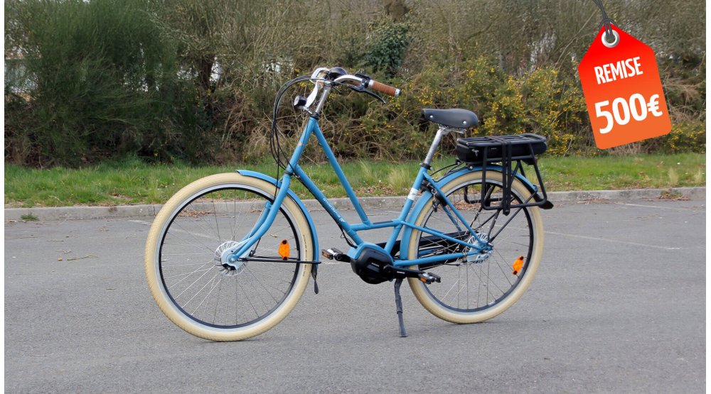 Vélo électrique City Zen Steps personnalisé avec moteur pédalier Shimano E-Bike Systems (Modèle de démonstration)