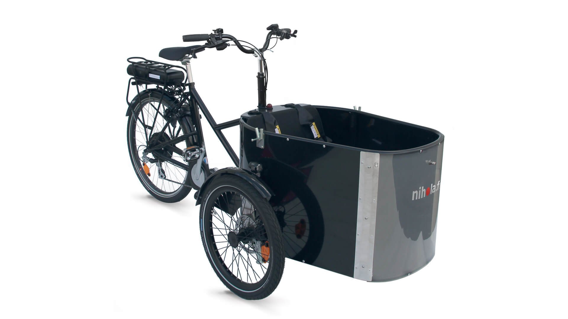 Le NIHOLA Cargo Family électrique dans sa configuration de base