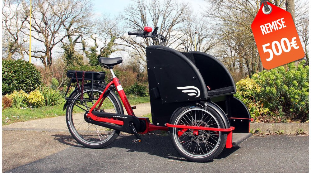 Rickshaw Personnalisé - Cadre Rouge