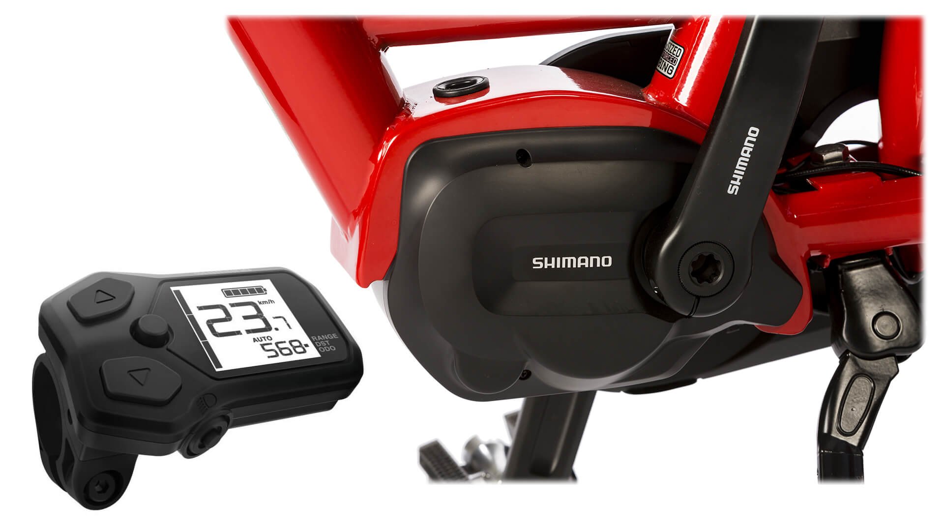 Assistance Shimano DU-5000 avec console guidon