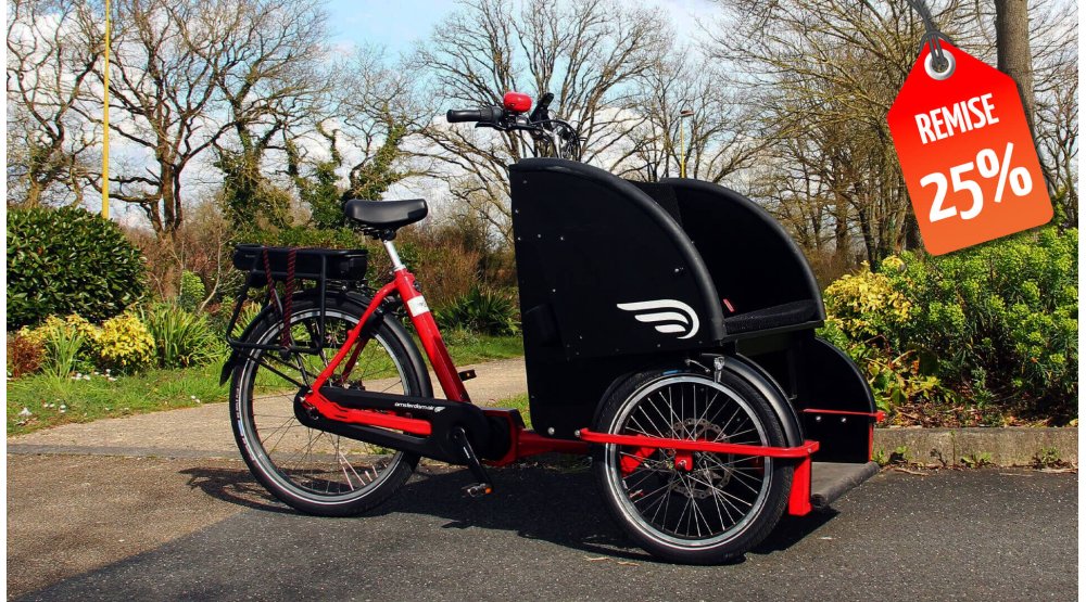 Rickshaw Personnalisé - Cadre Rouge