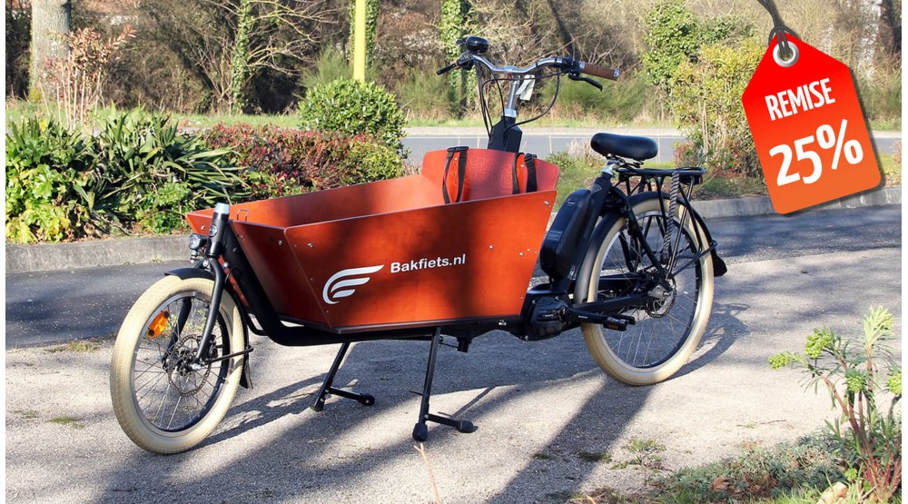 Biporteur Bakfiets Confort - Personnalisé, disponible dès à présent ! 