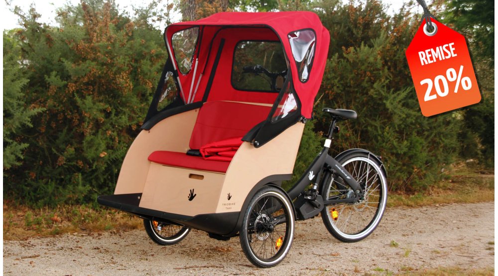 Triobike Taxi avec assistance pédalier Brose en balade