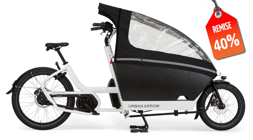 30% de remise sur ce modèle du biporteur Urban Arrow Family ! 