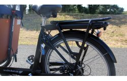Antivol de cadre intégré sur ce triporteur Smiley électrique