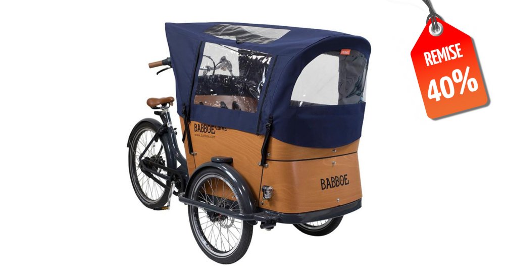 Remise de 40% sur le triporteur électrique Babboe