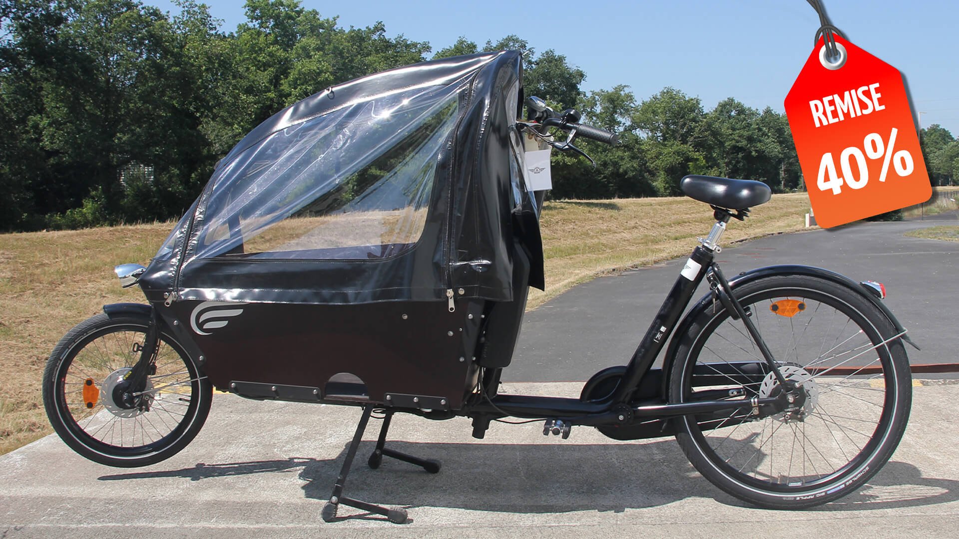 Biporteur avec protection pluie incluse