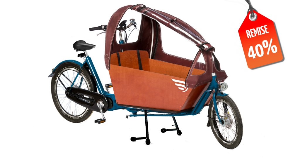 Biporteur électrique Bakfiets confort steps (modèle de démonstration) 40% de remise sur ce modèle de démonstration, profitez-en !