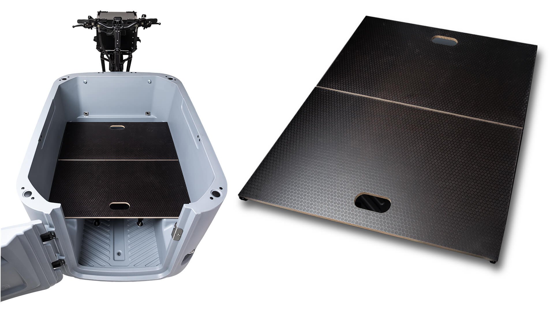 Plancher intermédiaire pour triporteur Ouca Transport