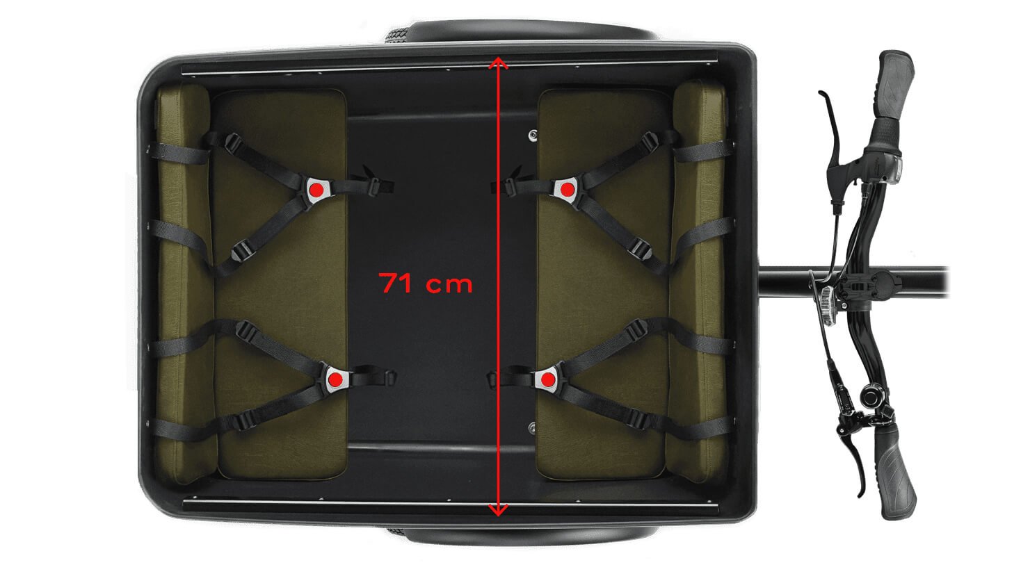 Assise quatre enfants pour Triporteur Triobike