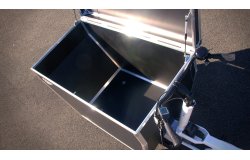 La caisse Flightcase offre un volume de 570 litres