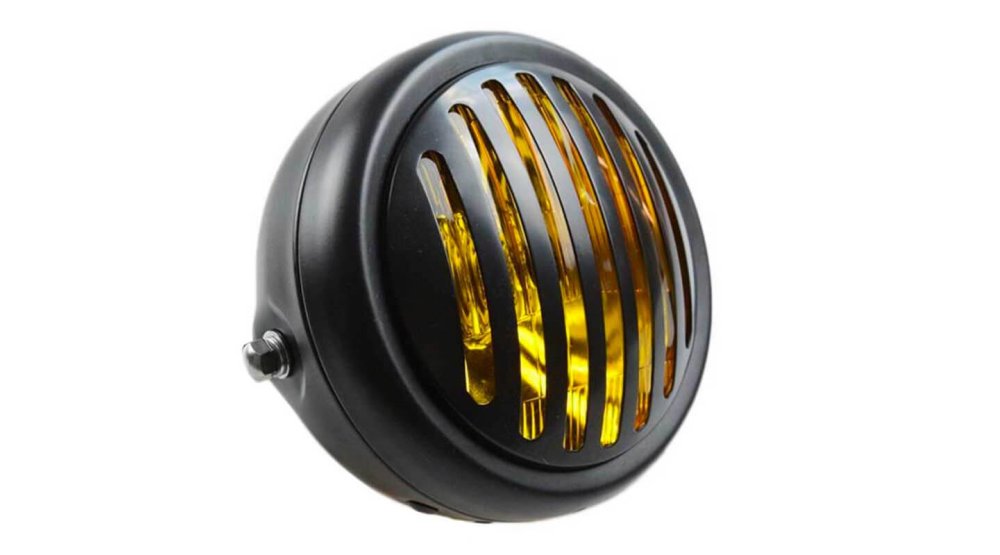 phare avec optique jaune