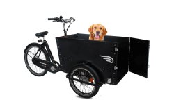 Le triporteur Amsterdam Air eDrive chien dans sa configuration de base