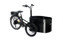 Le triporteur électrique NIHOLA CARGO Single avec assistance roue arrière et nouveau cadre G2