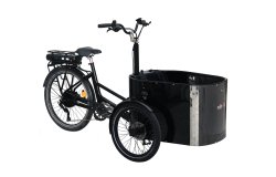 Le triporteur électrique NIHOLA CARGO Family avec assistance roue arrière et nouveau cadre G2