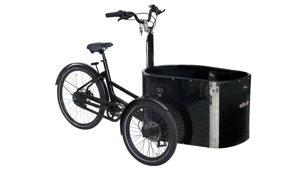 Le triporteur NIHOLA CARGO Single musculaire avec son cadre G2