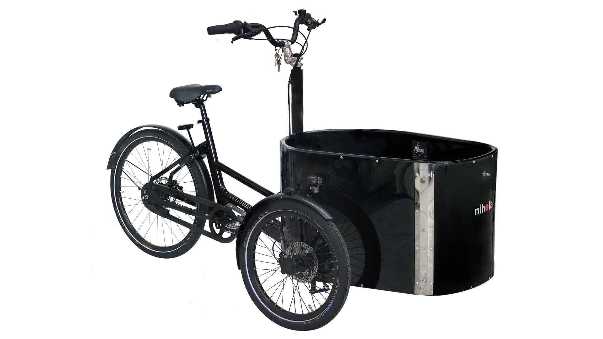Le triporteur NIHOLA CARGO Single musculaire avec son cadre G2