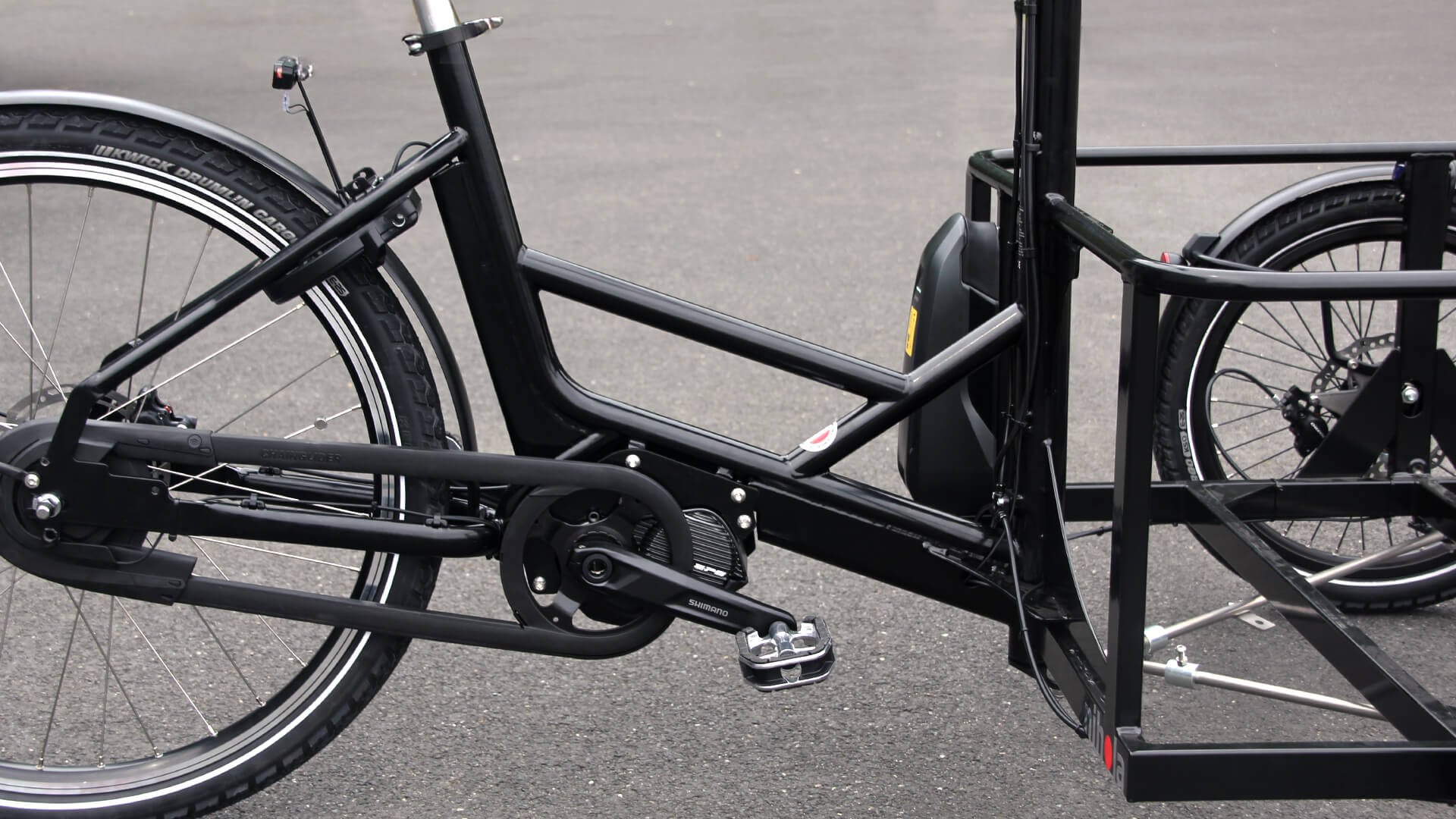 Le nouveau cadre G2 des triporteurs Nihola, plus bas, plus facile à enjamber mais toujours aussi solide