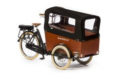 Triporteur Bakfiets avec protection pluie couleur noire