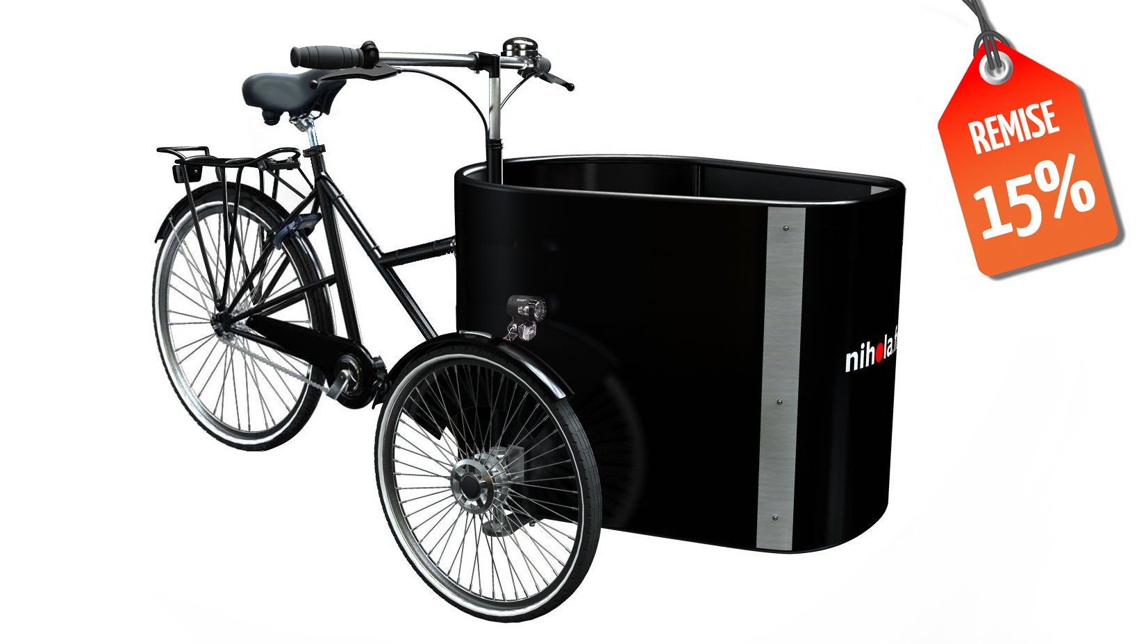 15% de remise immédiate sur ce modèle de triporteur pro sans assistance électrique