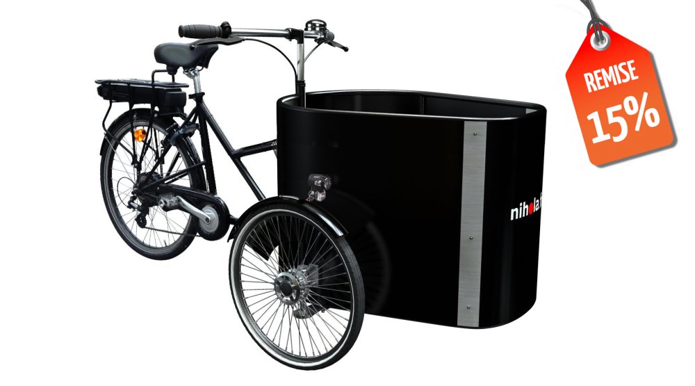 15% de remise immédiate sur ce modèle de triporteur pro avec assistance électrique