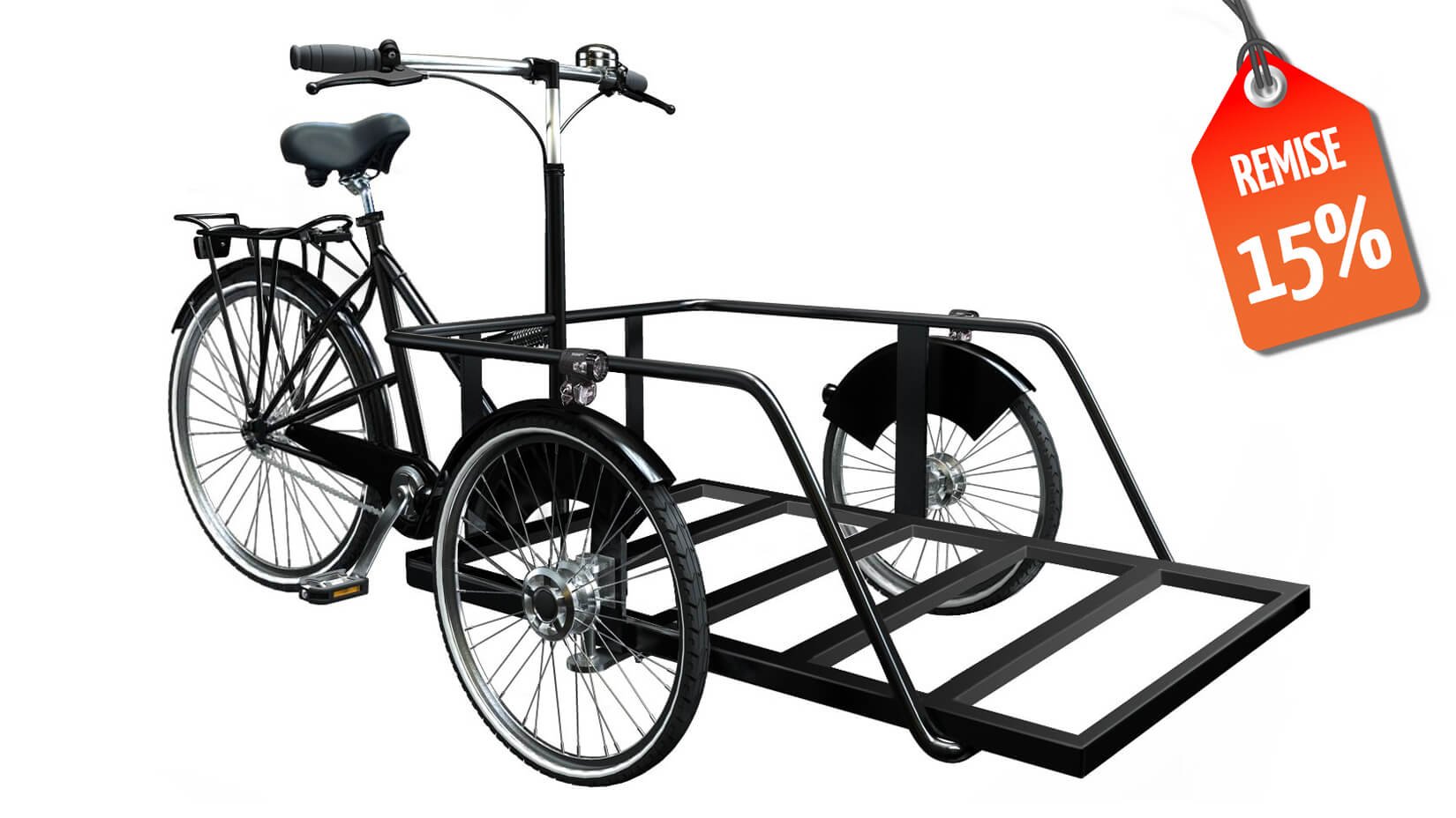 15% de remise immédiate sur ce modèle de triporteur pro sans assistance électrique