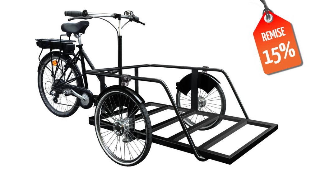 15% de remise immédiate sur ce modèle de triporteur pro avec assistance électrique