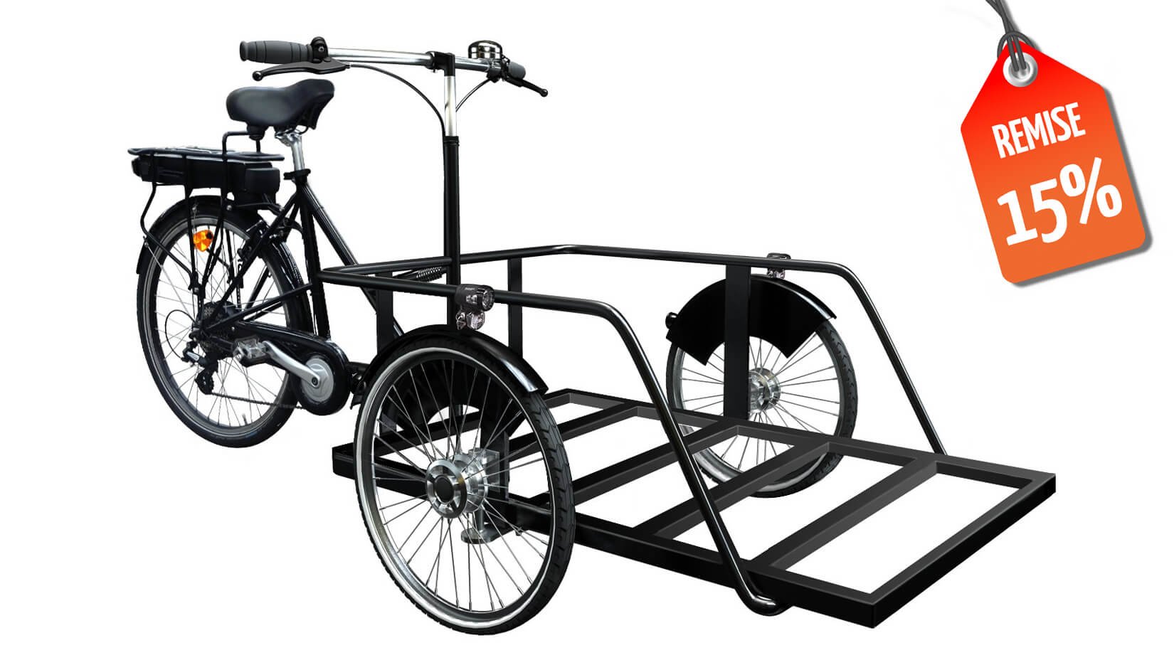 15% de remise immédiate sur ce modèle de triporteur pro avec assistance électrique