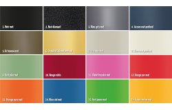 Tous les choix de couleurs de cadre diponibles sur les tricycles Pfautec
