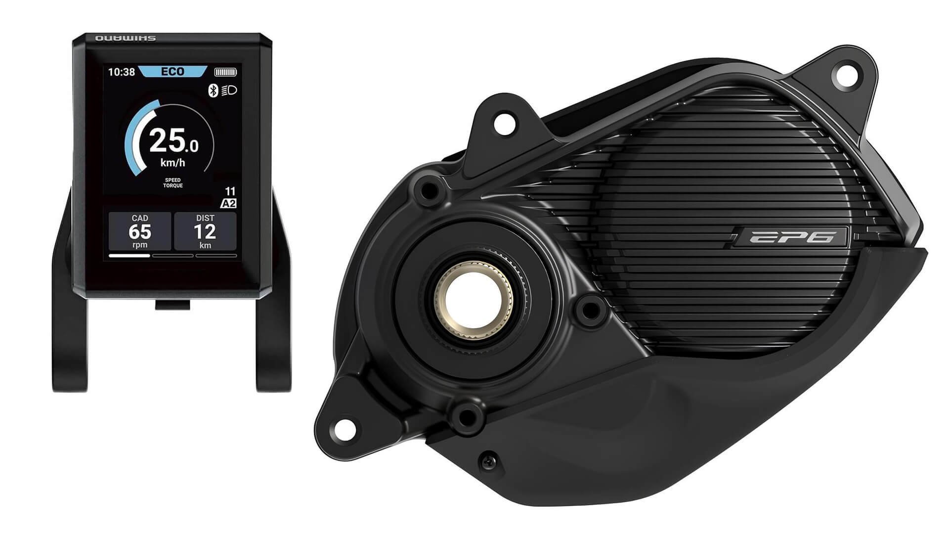 Moteur pédalier Shimano EP6 avec console centrale