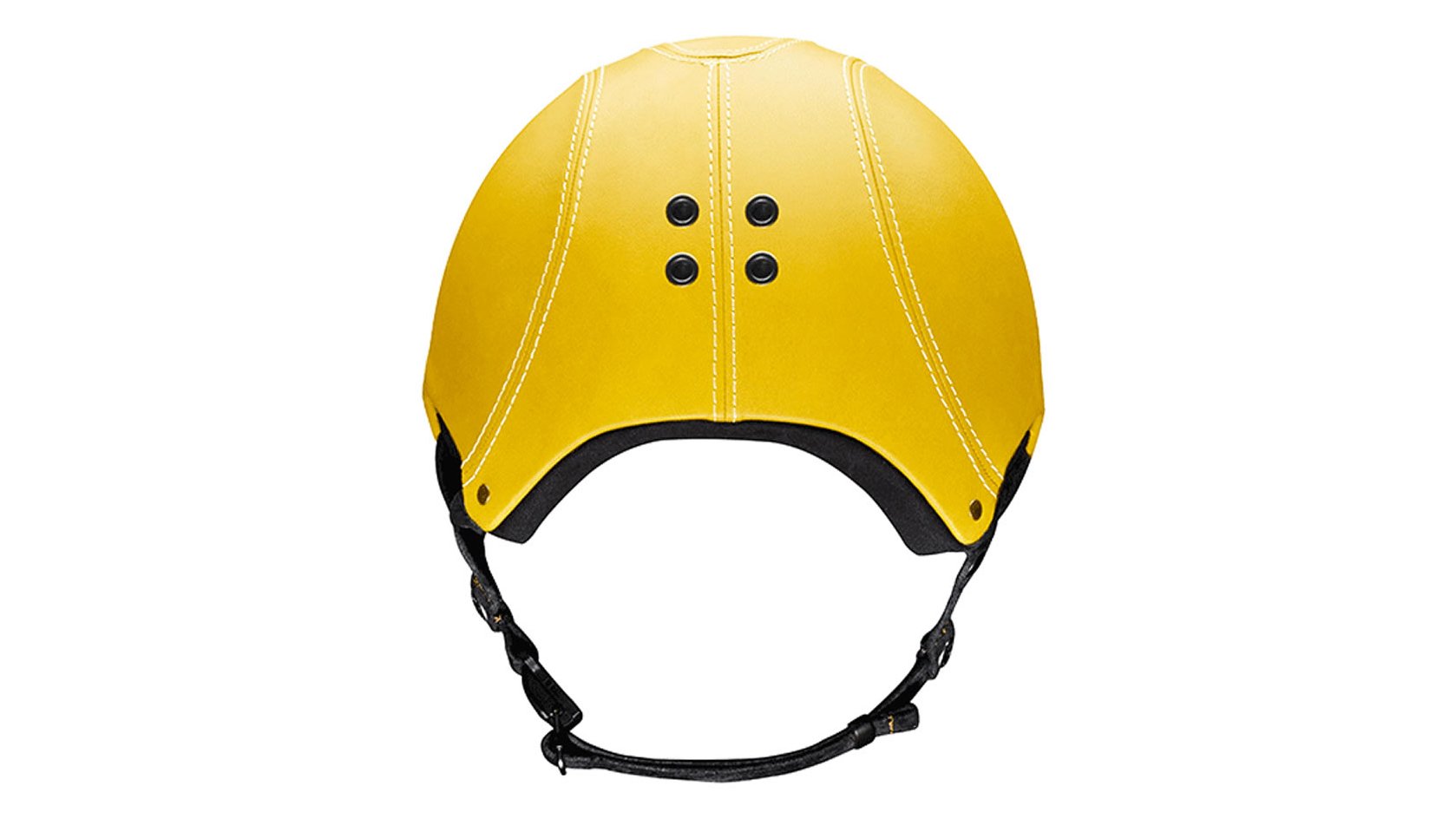 Casque coloris Bouton d'or vu de derrière