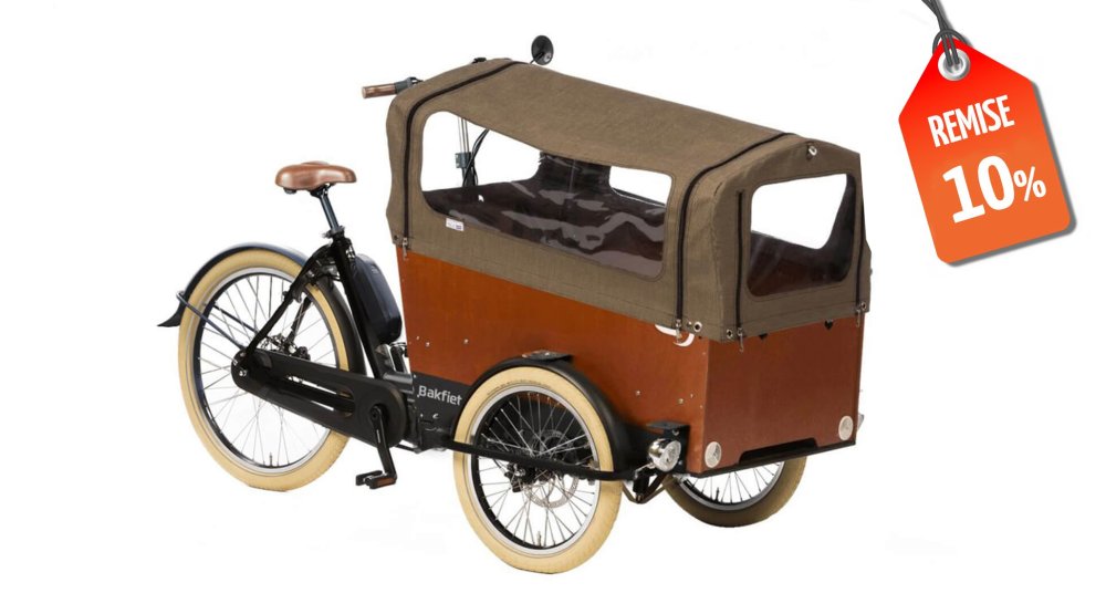 Triporteur électrique Bakfiets Confort - Assistance pédalier Shimano (modèle de démonstration)