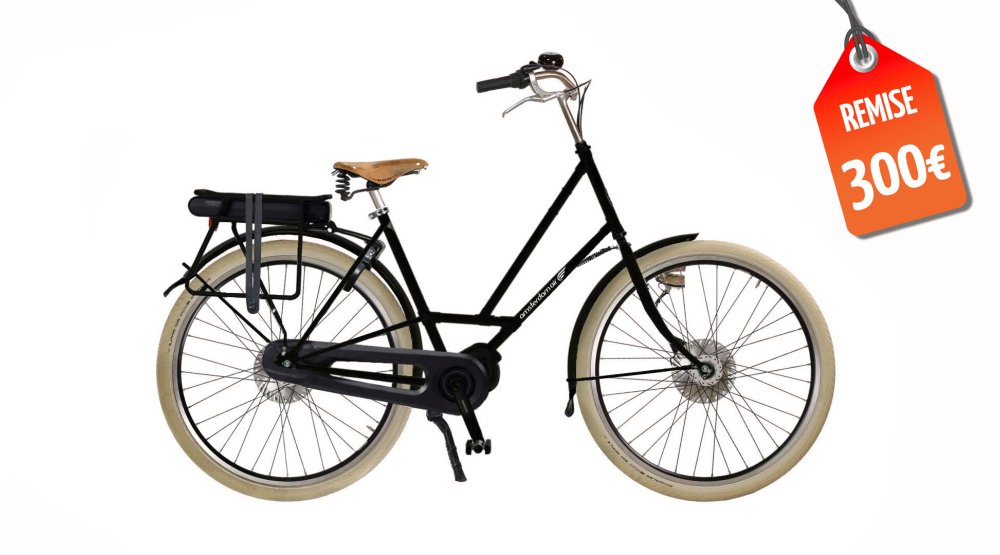 Visuel packshot du VAE hollandais City Zen avec motorisation centrale