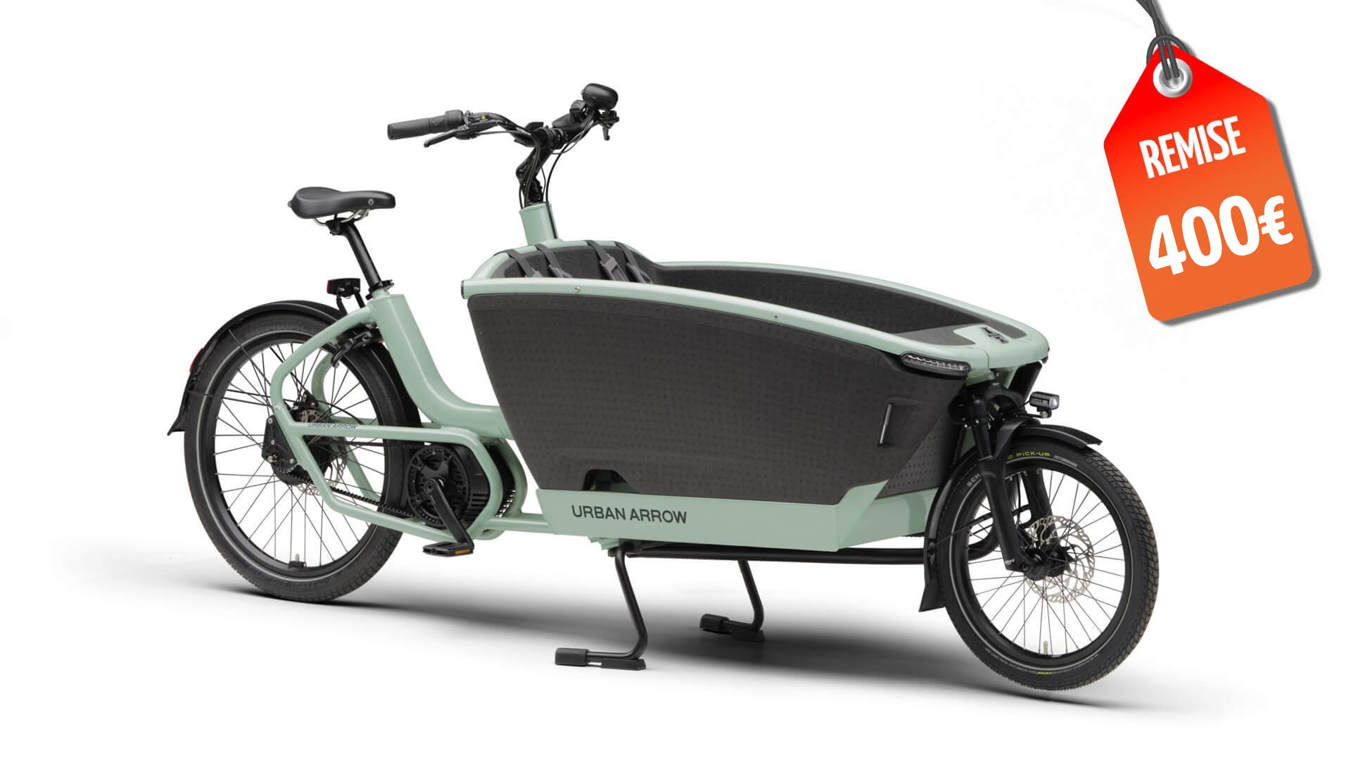 Remise exceptionnelle de 400€ sur nos deux modèles en stock (cadre vert sauge, version Advanced)