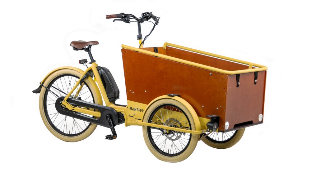 Triporteur électrique Bakfiets Confort avec assistance pédalier Shimano