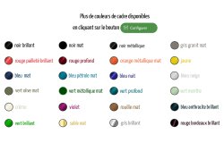 Désormais 24 couleurs de cadre sont disponibles 