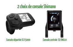 2 choix de consoles Shimano