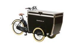 Triporteur électrique Bakfiets Flightcase assistance pédalier Shimano