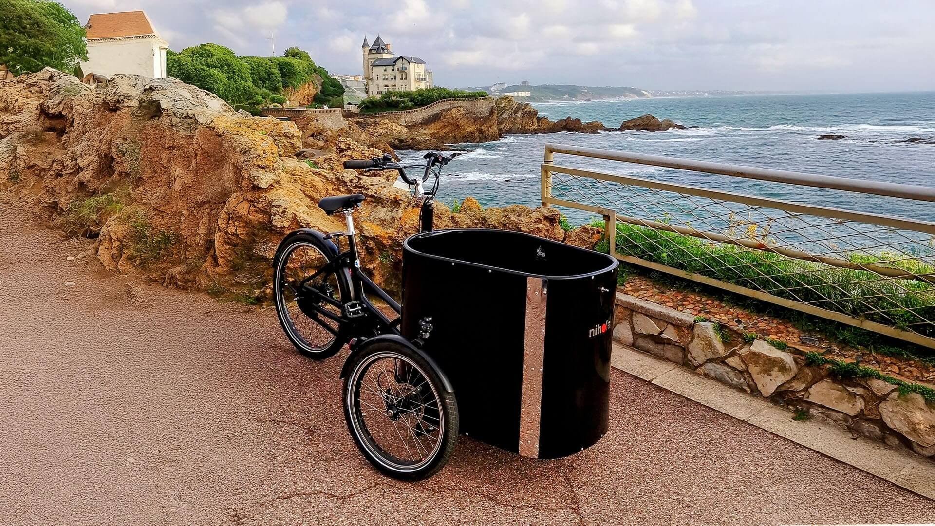 Le NIHOLA CARGO XL en promenade cette fois du côté du Pays Basque