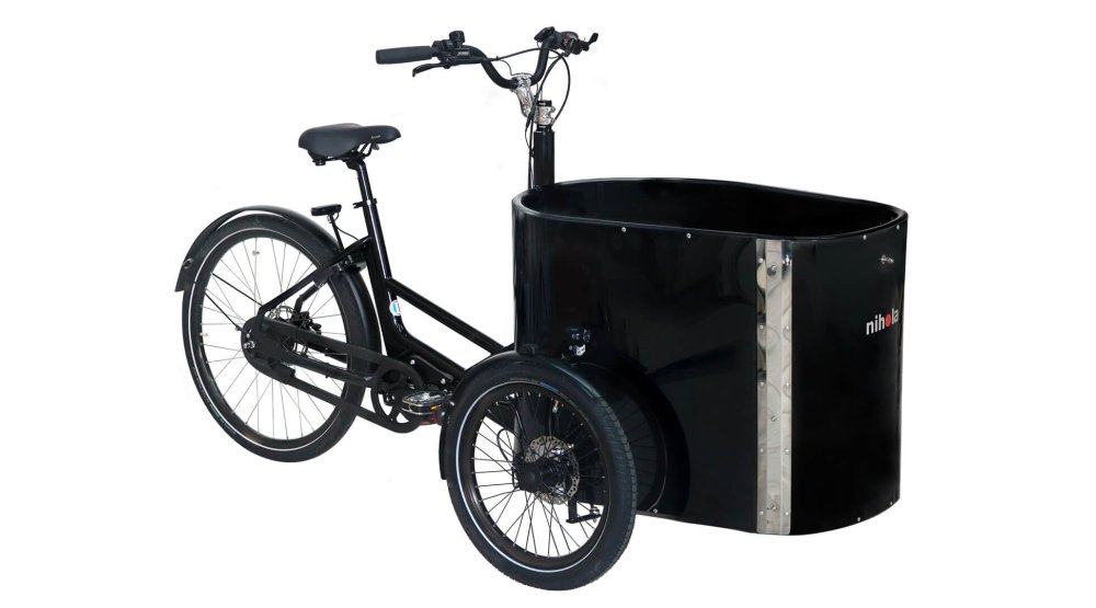 Le triporteur NIHOLA CARGO XL Pro avec assistance pédalier Shimano Le triporteur NIHOLA CARGO XL Pro avec assistance pédalier Shimano