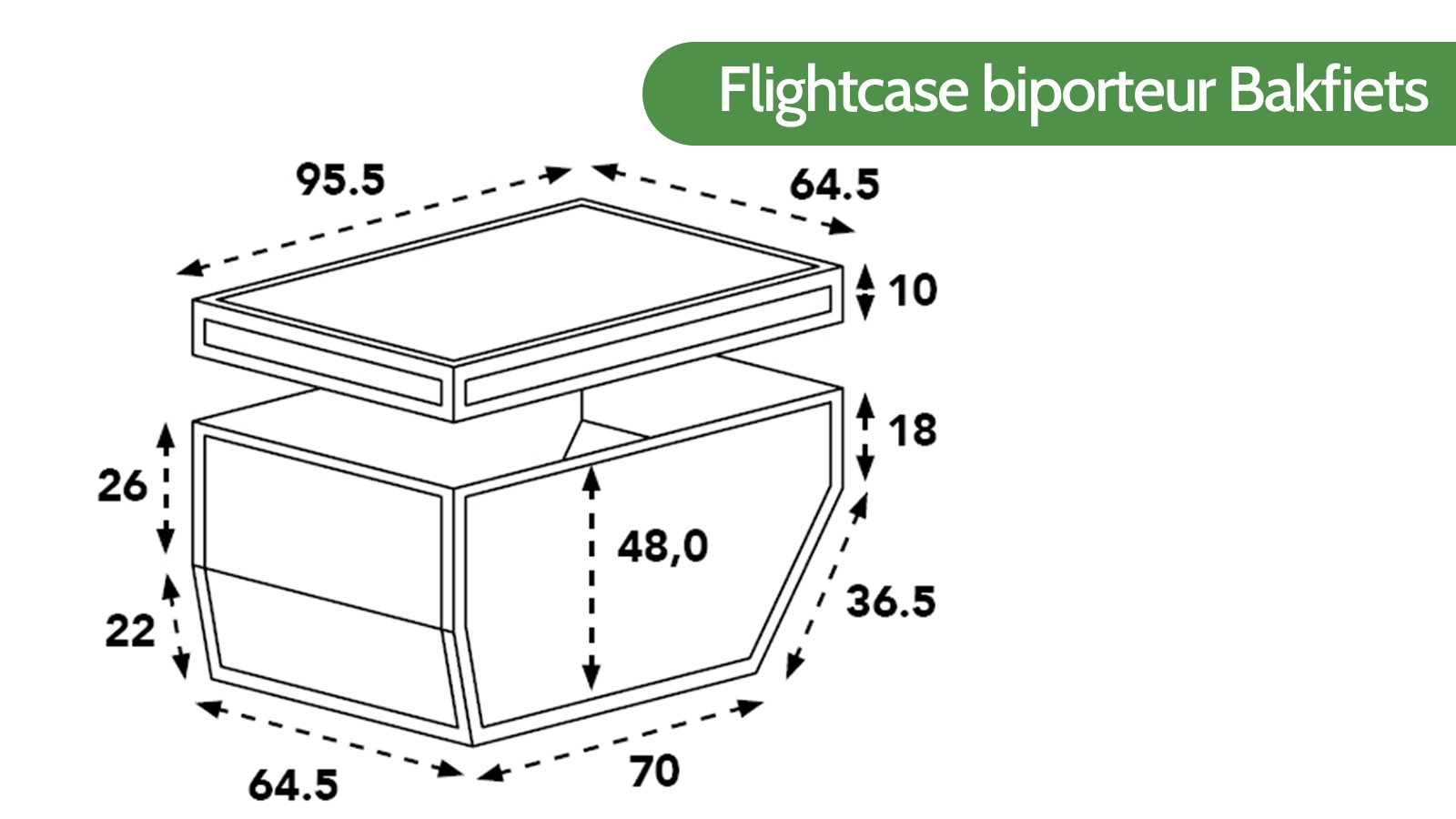 Les dimensions de la Flightcase