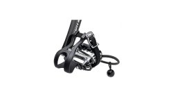 Pédale avec cale-pied cage, courroie et bride élastique droite