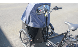 Triporteur NIHOLA CARGO Family G1 Bafang avec tente de pluie (Modèle de démonstration)