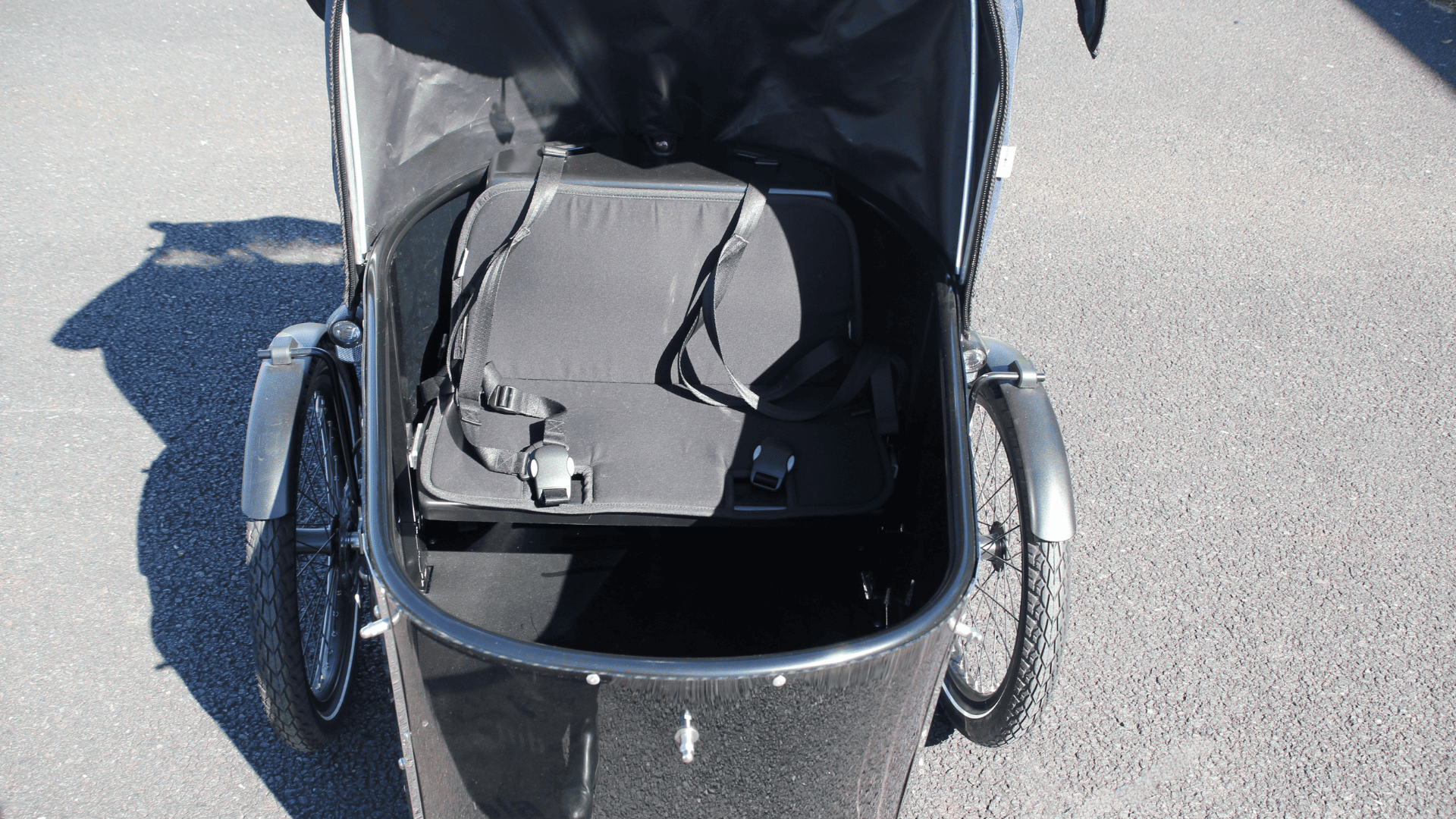 Triporteur NIHOLA CARGO Family G1 Bafang avec tente de pluie (Modèle de démonstration)