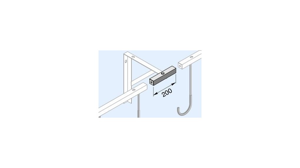 Jonction entre 2 support de vélo mural pour 2 à 8 vélos (si