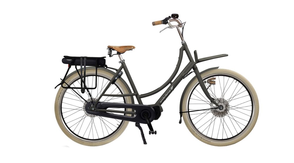 Vélo électrique Amsterdam Air avec moteur pédalier, cadre aluminium et porte-bagage avant base Vélo électrique Amsterdam Air avec moteur pédalier, cadre aluminium et porte-bagage avant base